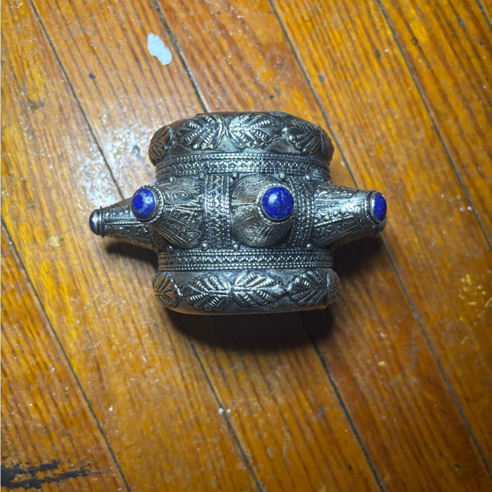 Silver Ornate Cuff Bracelet
